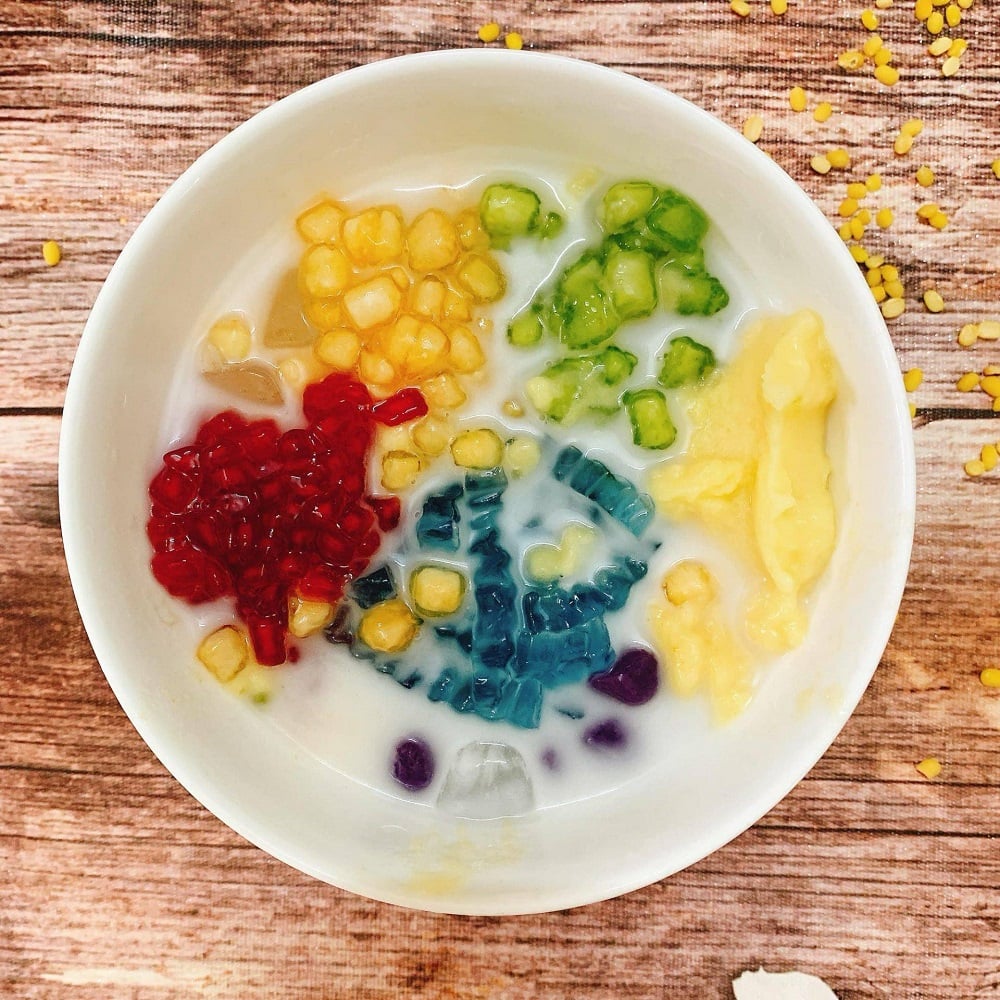 Chè xoa xoa hạt lựu - Mì Quảng Phố Hội An - Rau Sạch - Mì quảng bình dương