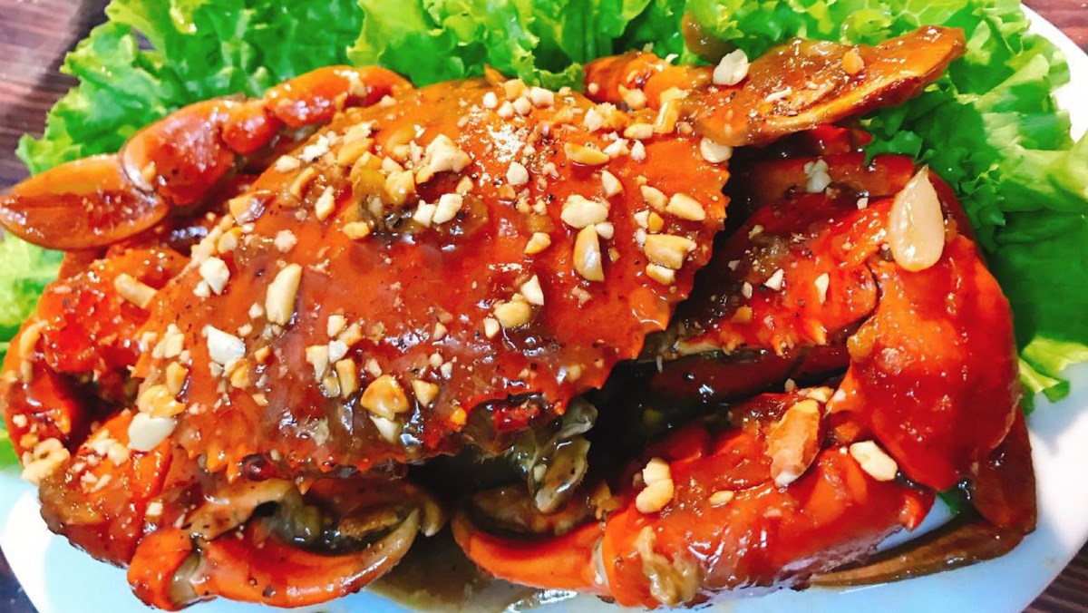 Cua xào me - Mì Quảng Phố Hội An - Rau Sạch - Mì quảng bình dương