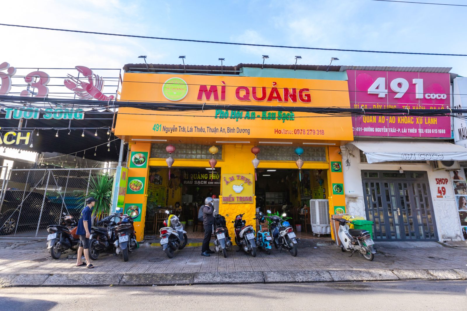 Mì quảng phố Hội An - Rau sạch- Mì quảng Bình Dương